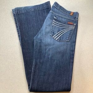 COPY - 7 For All Mankind Jeans 28X33.5 Dojo New York Dark